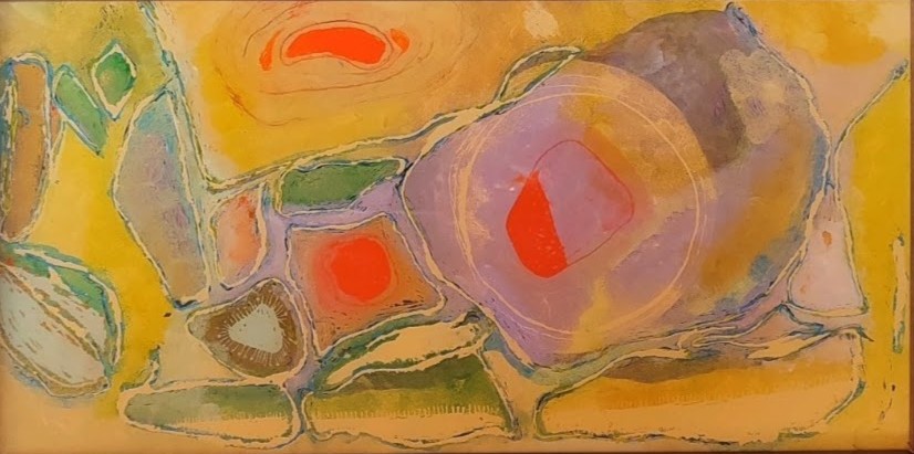 Reverse glass painting of……………….., created with acrylic on glass